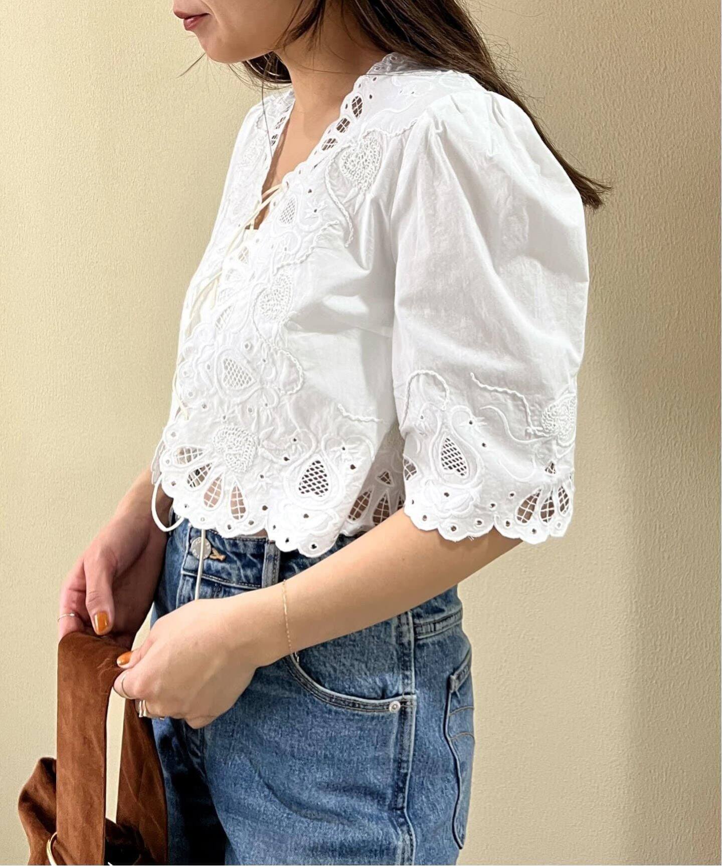 追加》刺繍ブラウス（シャツ／ブラウス）｜UBY Spick & Span（ユー 