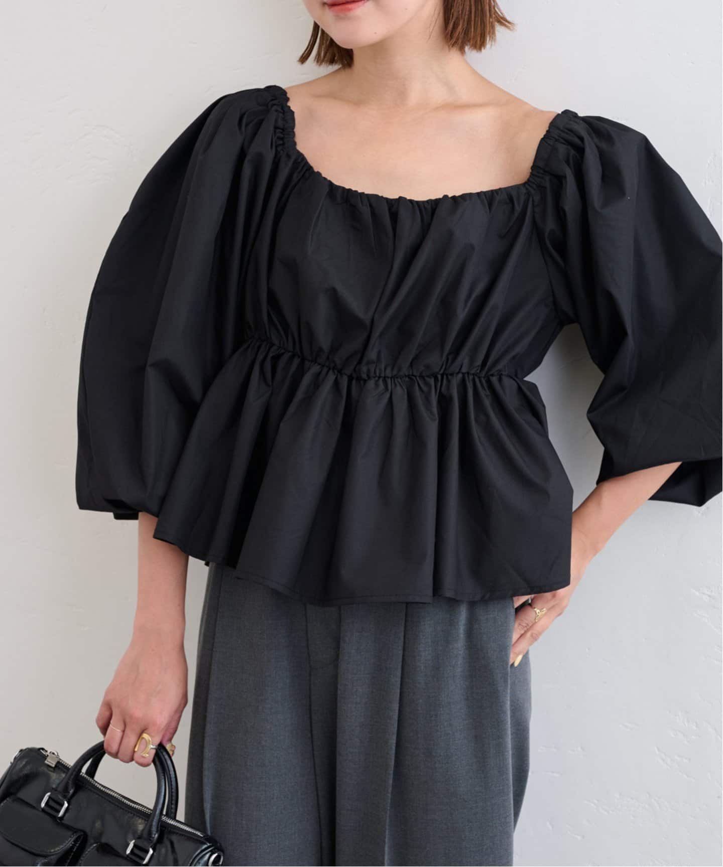U by SPICK&amp;SPAN - U by SPICK&amp;SPAN 2WAYオーガン ブラウス U by SPICK&SPAN（ユーバイスピックアンドスパン）の「2WAY