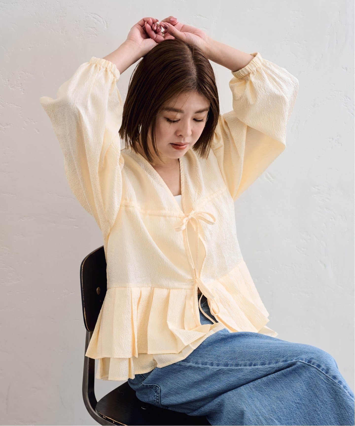ブラウス シャツ GHOSPELL/ゴスペル Pernilla Pleat Top レディース GHOSPELL/ゴスペル Pernilla Pleat Top（シャツ／ブラウス）｜U