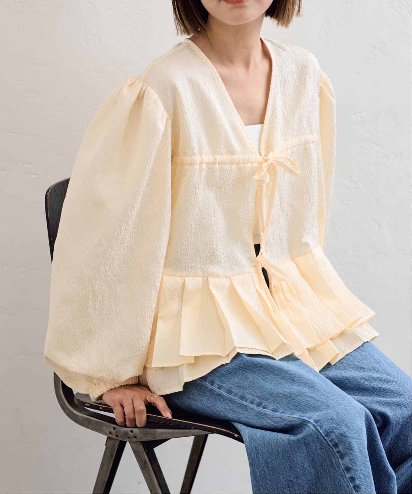 ブラウス シャツ GHOSPELL/ゴスペル Pernilla Pleat Top レディース GHOSPELL/ゴスペル Pernilla Pleat Top（シャツ／ブラウス）｜U