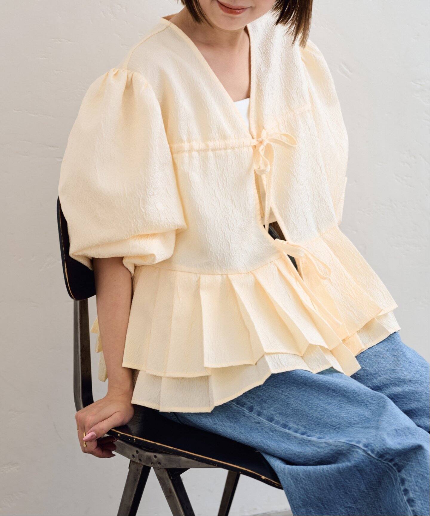GHOSPELL/ゴスペル Pernilla Pleat Top（シャツ／ブラウス）｜UBY