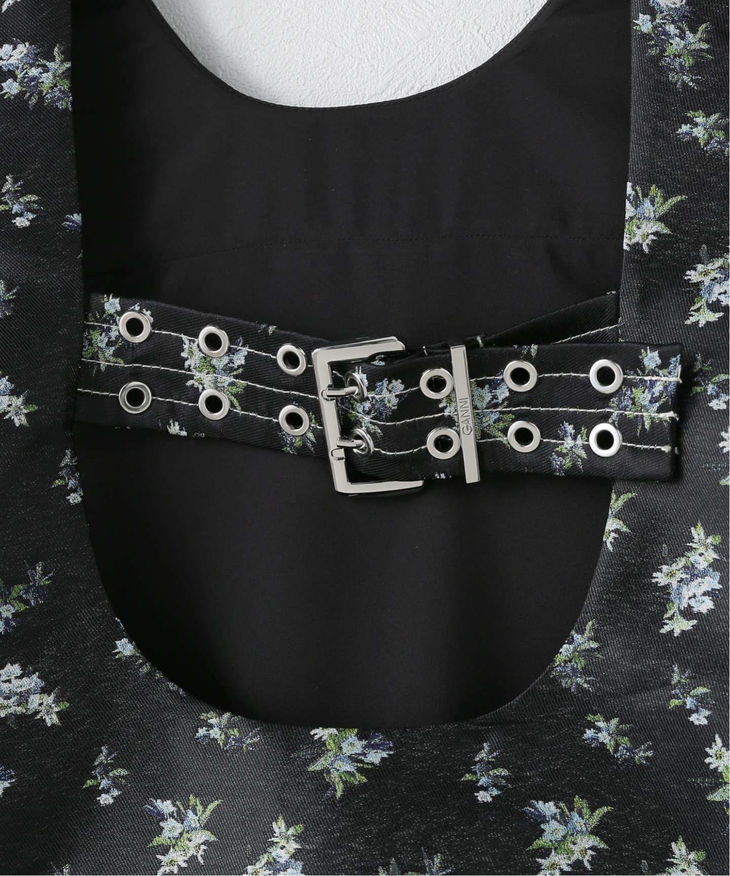 GANNI / ガニー Floral Jacquard Sleeveless Open Ne（シャツ