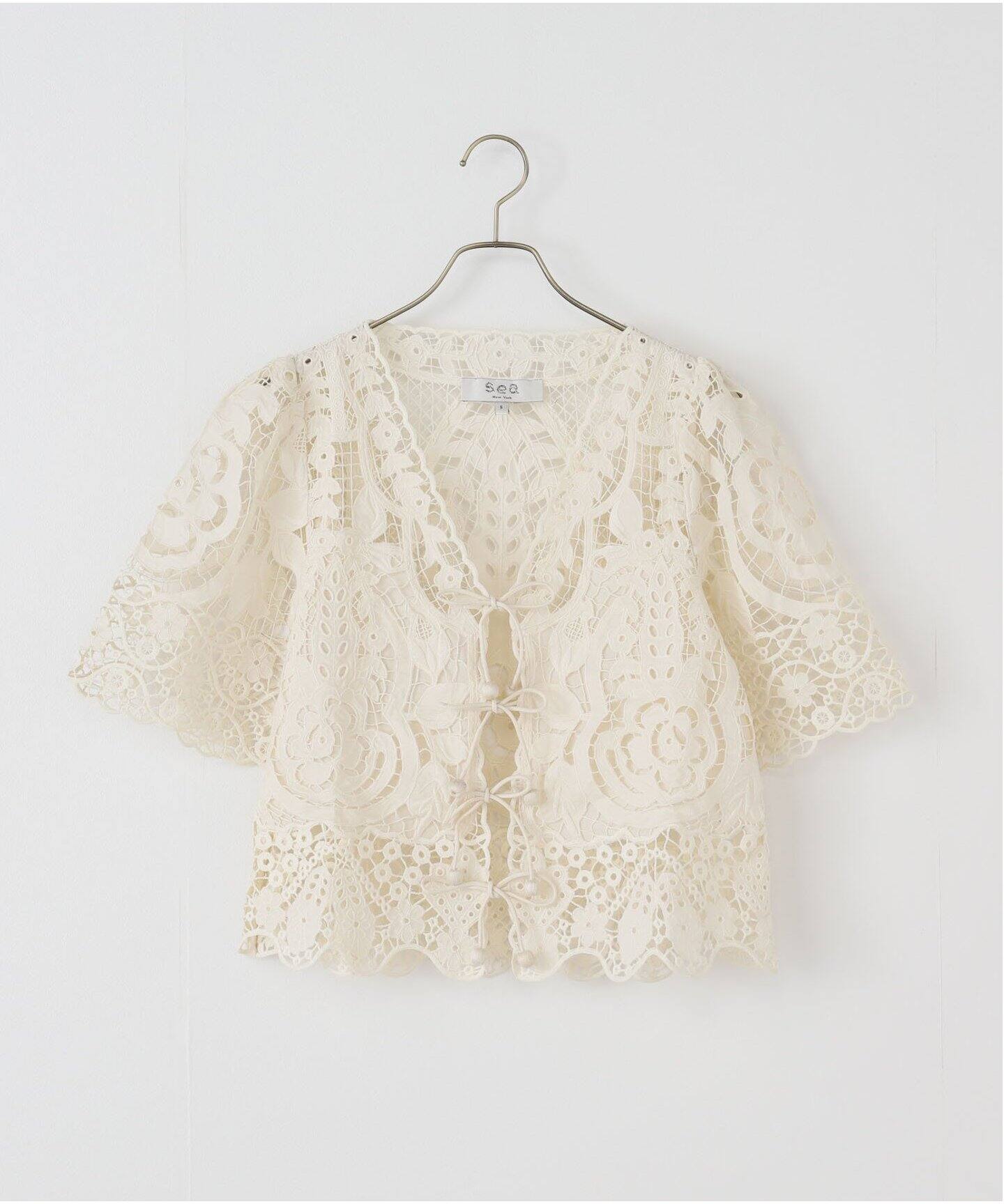 美品　シーニューヨーク SEA NEW YORK レースブラウス 2076058264.jpg?1698808300