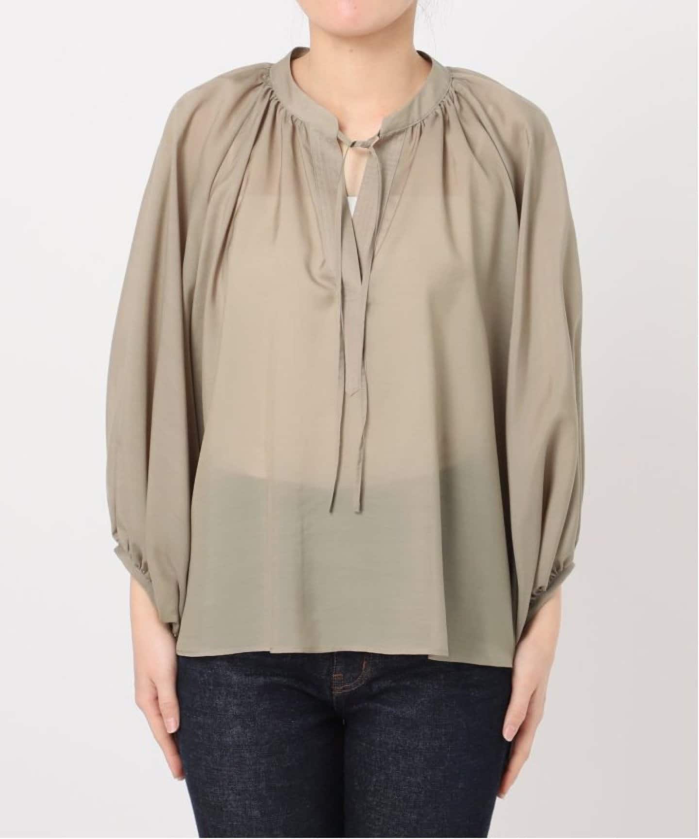 25SS セオリーリュクス ミニフラワーギャザーブラウス デザイン