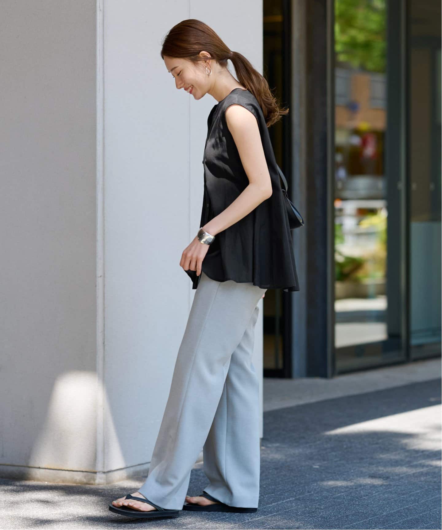 FRAMeWORK 切り替えフレアブラウス ブラウン 切り替えフレアブラウス（シャツ／ブラウス）｜FRAMeWORK