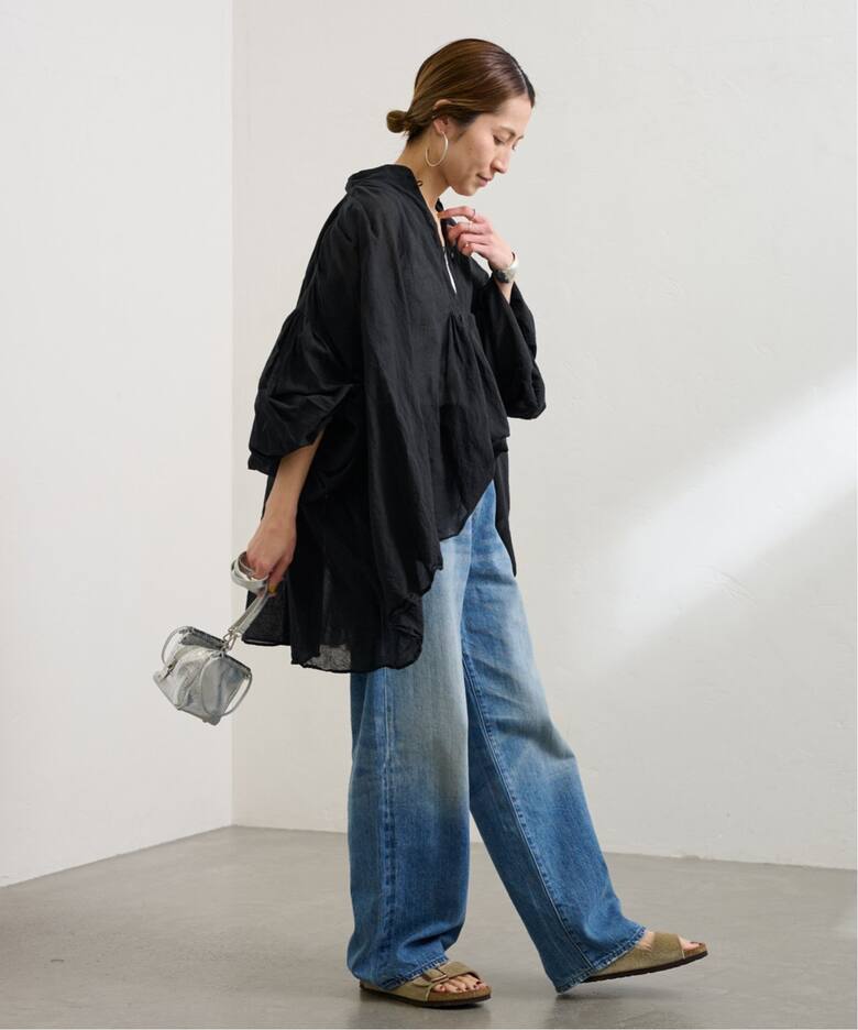 ≪WEB限定追加≫コットンシフォンタックブラウス（シャツ／ブラウス  