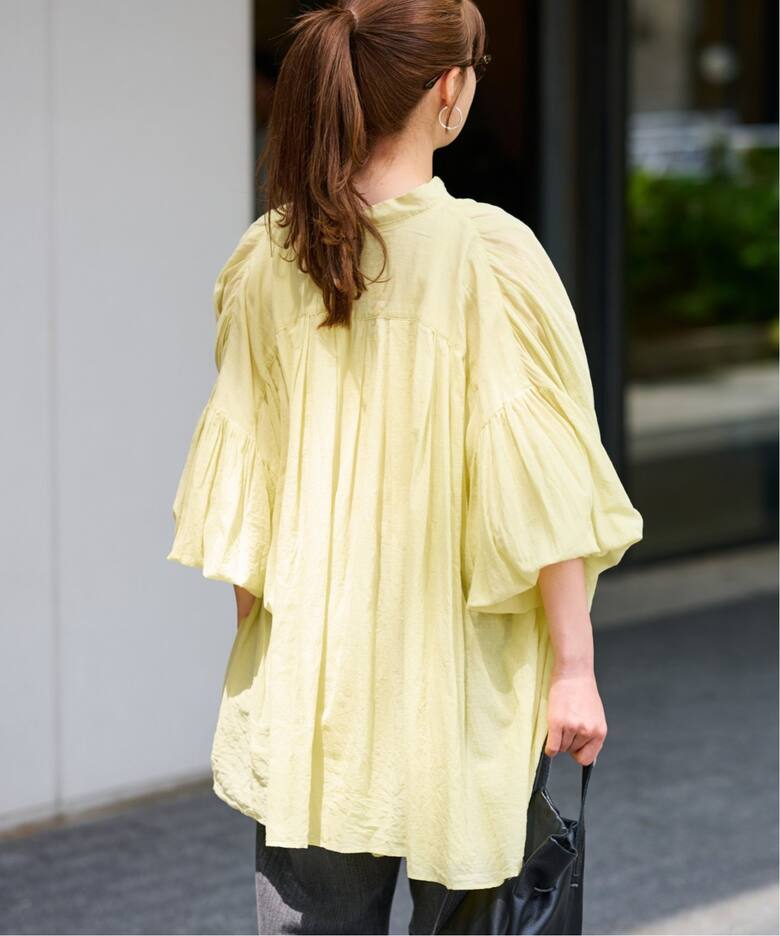 ≪WEB限定追加≫コットンシフォンタックブラウス（シャツ／ブラウス  