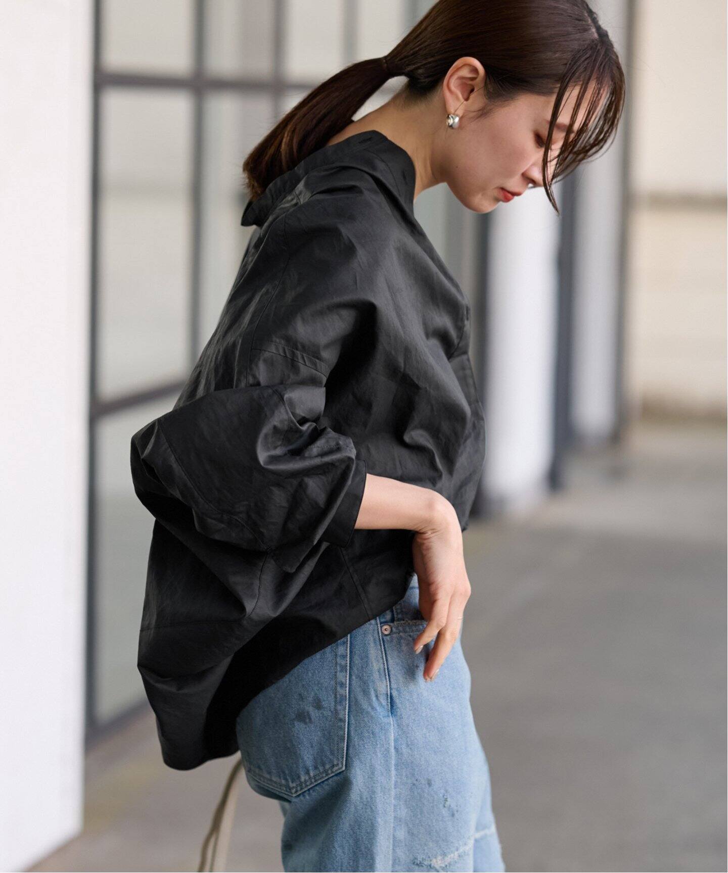 FRAMeWORK◆23SS/タイプライターコクーンブラウス/FREE/コットン/WHT/23-051-220-7310-1-0 FRAMeWORK｜タイプライターコクーンブラウス | Rakuten Fashion