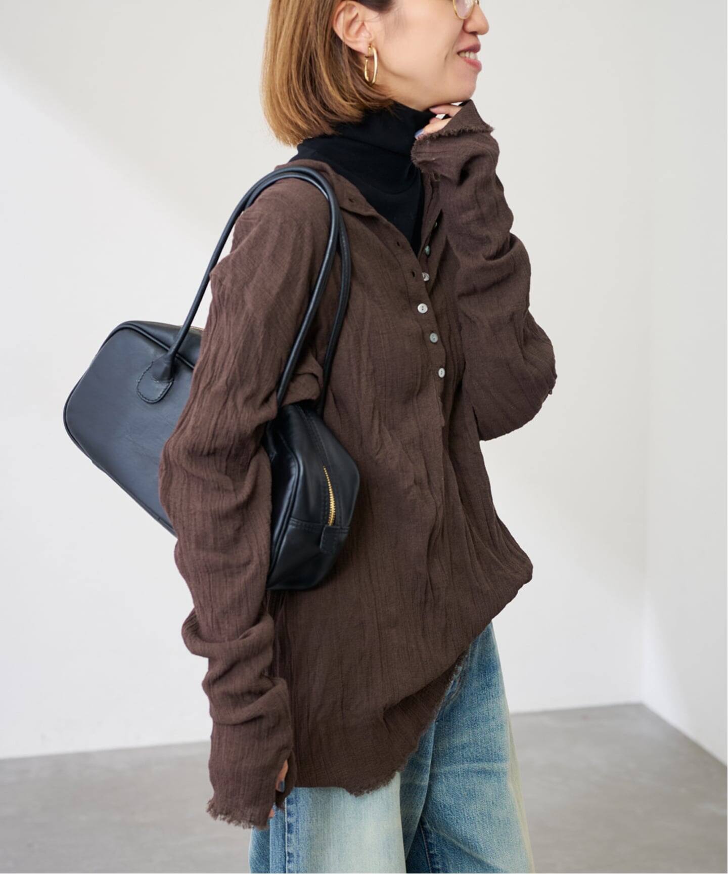 ≪追加≫楊柳ヘンリーブラウス（シャツ／ブラウス）｜FRAMeWORK