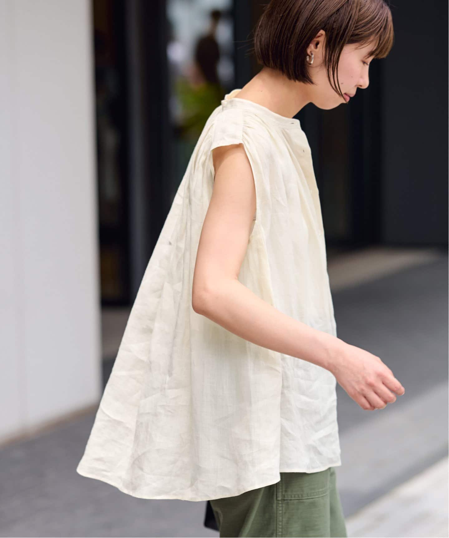 フレームワーク　ラミーギャザーブラウス　新品 FRAMeWORK｜ラミーギャザーブラウス | Rakuten Fashion(楽天