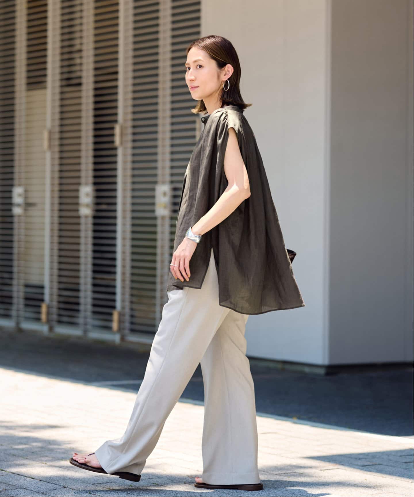 ラミーギャザーシャツ ESTNATION / ラミーギャザーシャツ｜ESTNATION ONLINE STORE