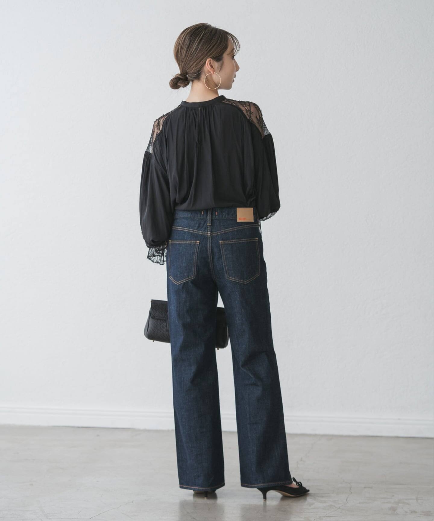 レーストリミングフリルカフスブラウス（シャツ／ブラウス