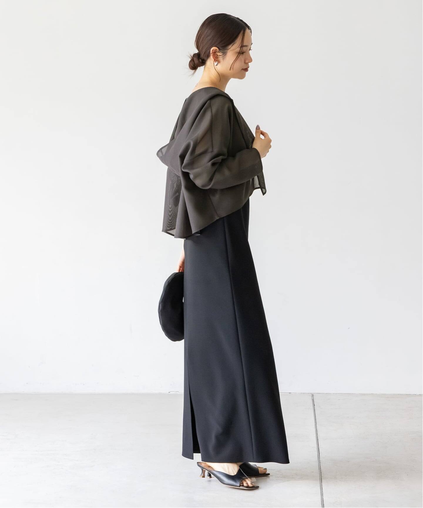 NOBLE ブリーズメッシュショートフードブラウス　ナチュラル ノーブル NOBLE 《追加予約》ブリーズメッシュショートフード