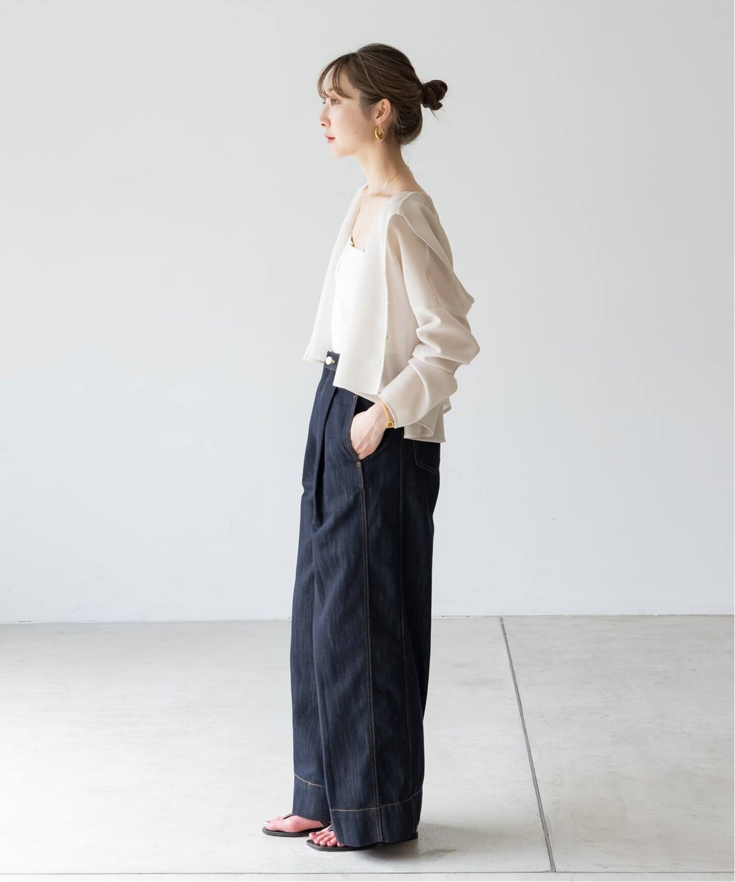 追加》ブリーズメッシュショートフードブラウス（シャツ／ブラウス