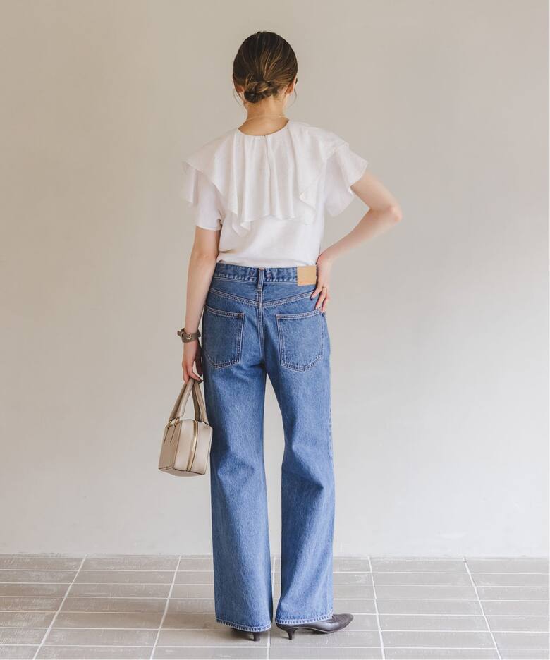 ファジーリネンスクエアケープブラウス（シャツ／ブラウス）｜NOBLE  