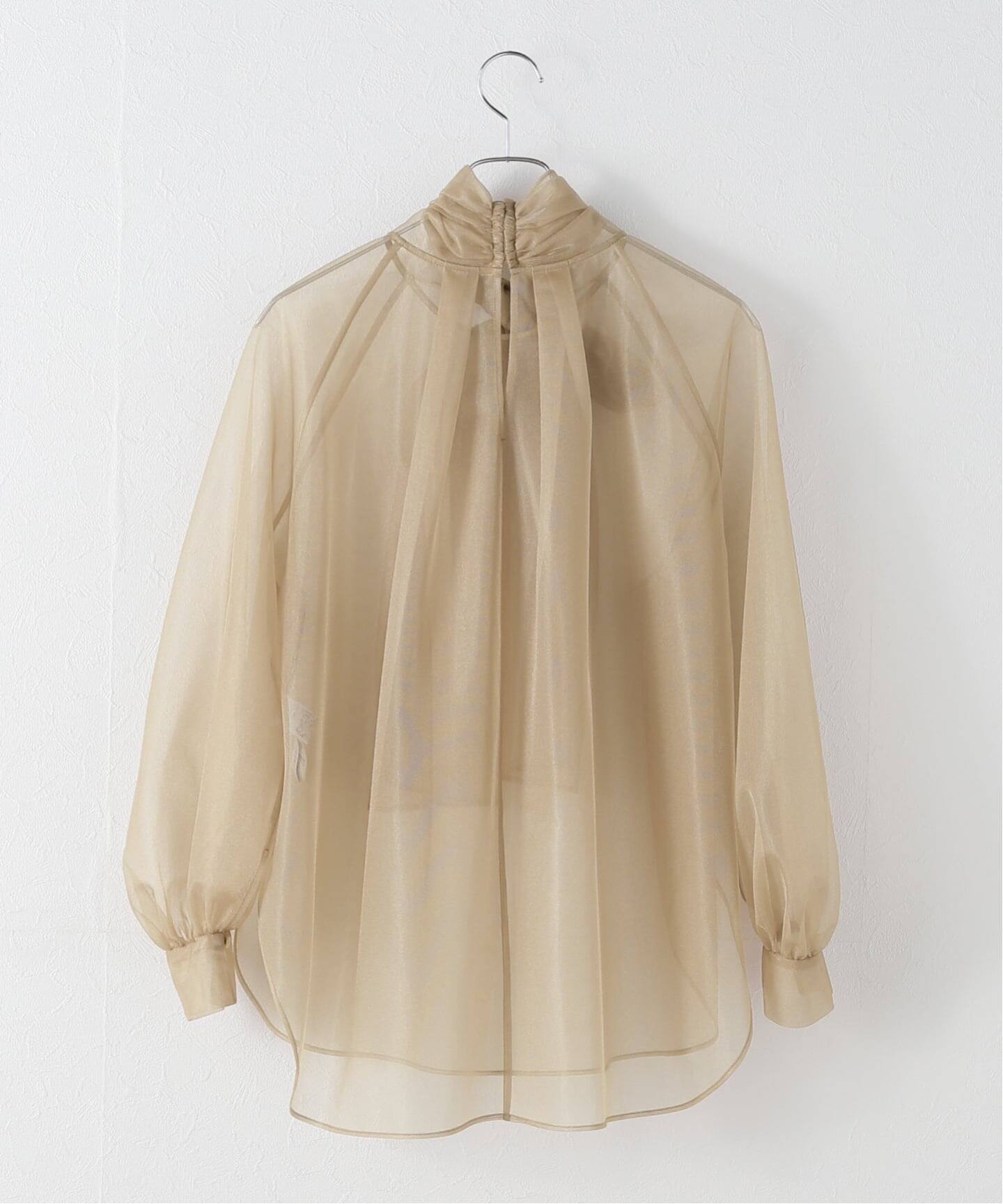 ブライトオーガンジーボウタイブラウス（シャツ／ブラウス）｜NOBLE