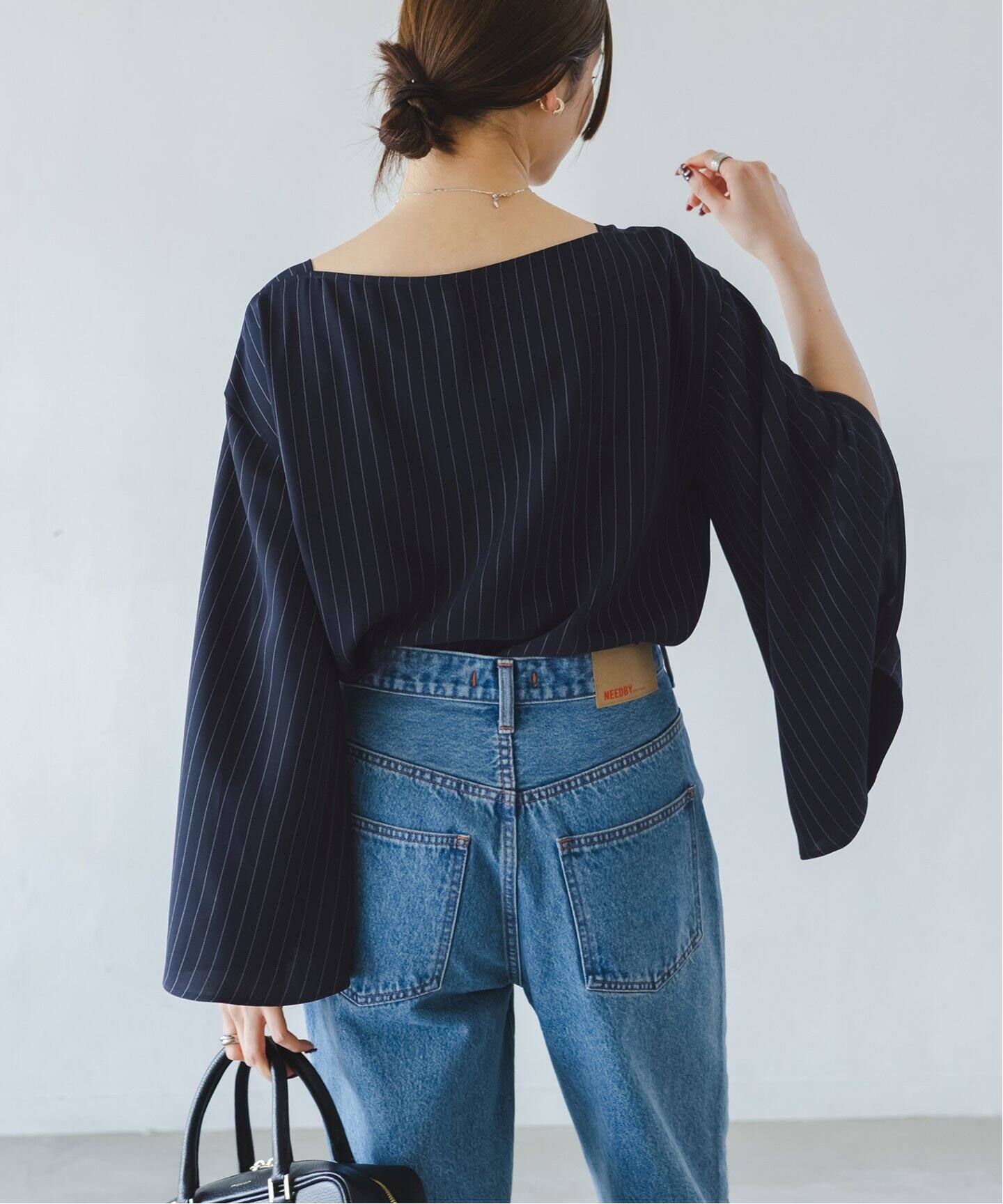 NOBLE 【洗える】スリットスリーブブラウス 洗える】スリットスリーブブラウス（シャツ／ブラウス）｜NOBLE