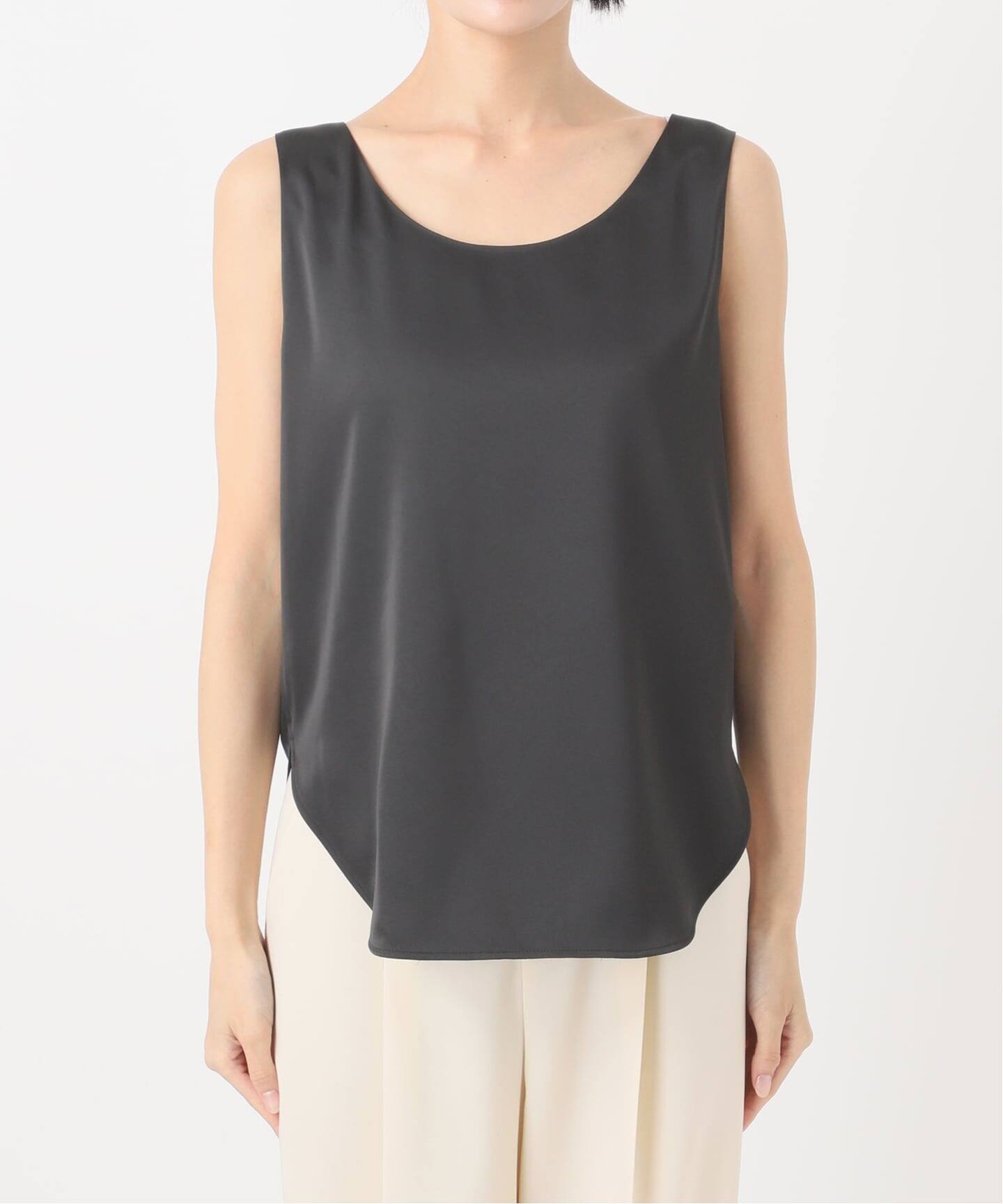 追加3》【洗える】ルナサテンデコルテ2WAYトップス（シャツ／ブラウス