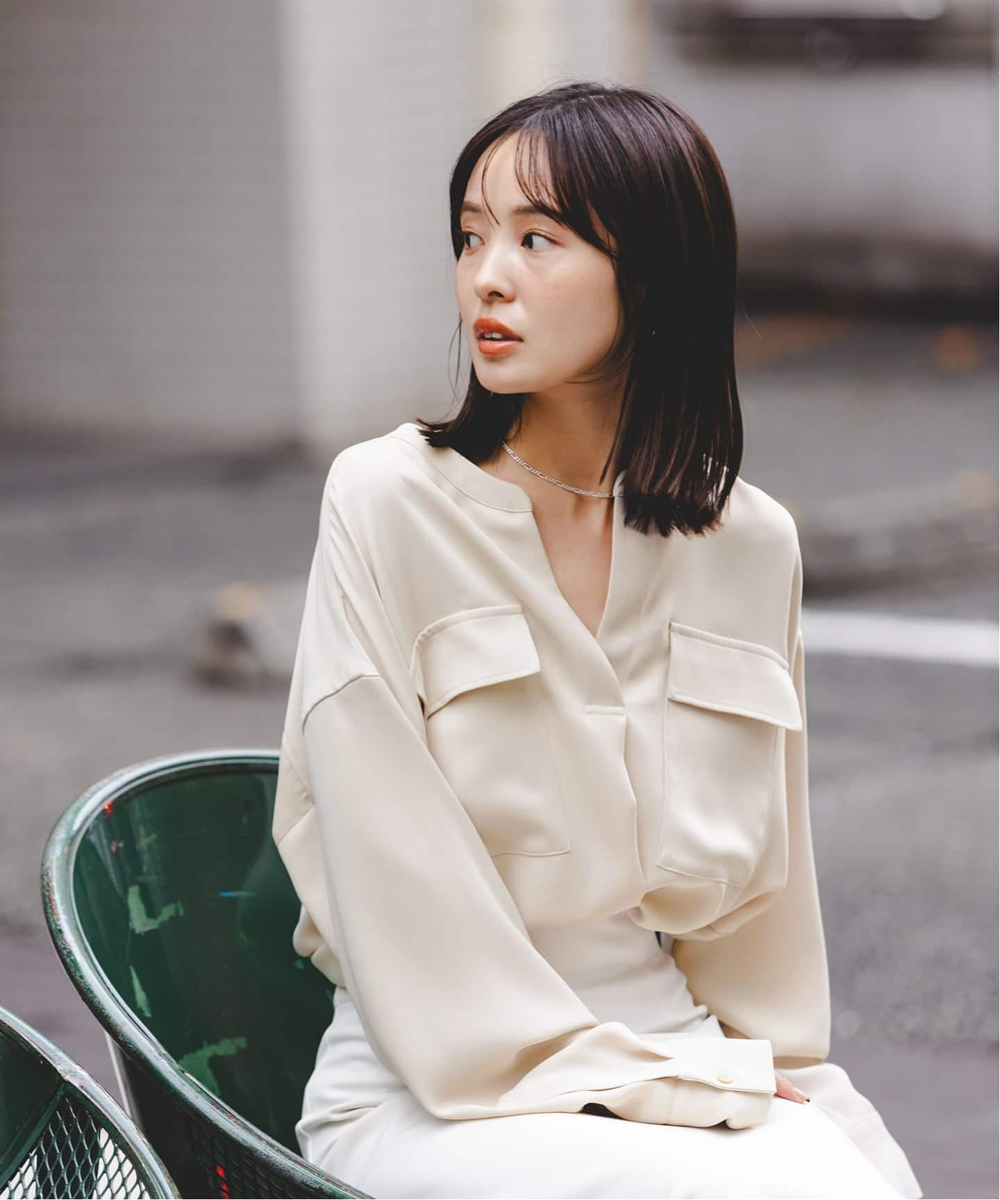 WEB限定追加》ワークディテールドレープシャツ 5（シャツ