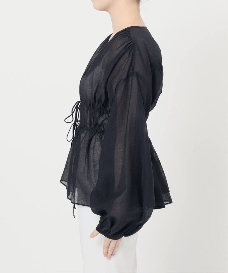 追加》【洗える】シアー楊柳ギャザーブラウス 2（シャツ／ブラウス  