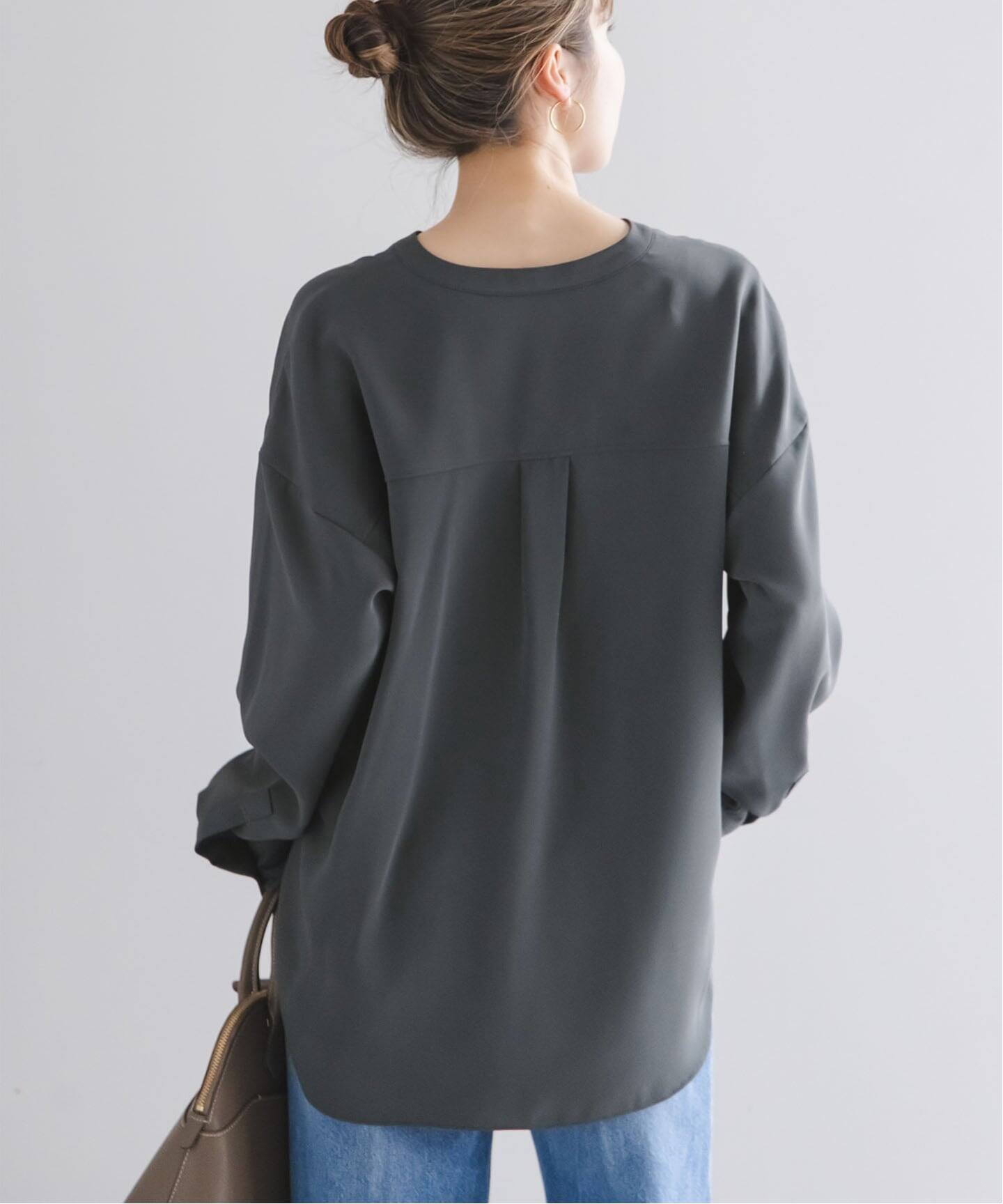 追加予約・WEB限定カラー》ワークディテールドレープシャツ（シャツ