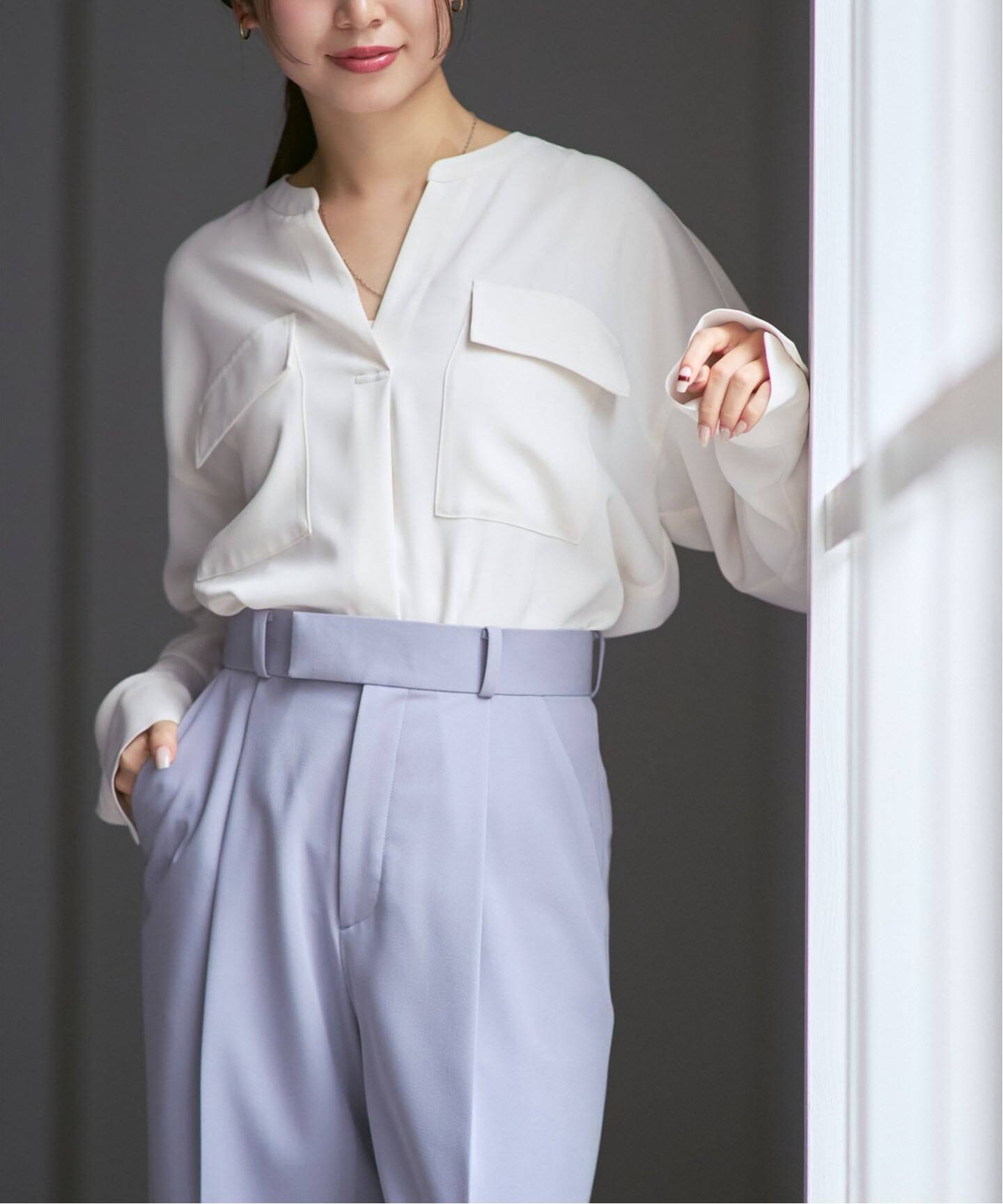 Noble ワークディテールドレープシャツ 追加予約・WEB限定カラー》ワークディテールドレープシャツ（シャツ