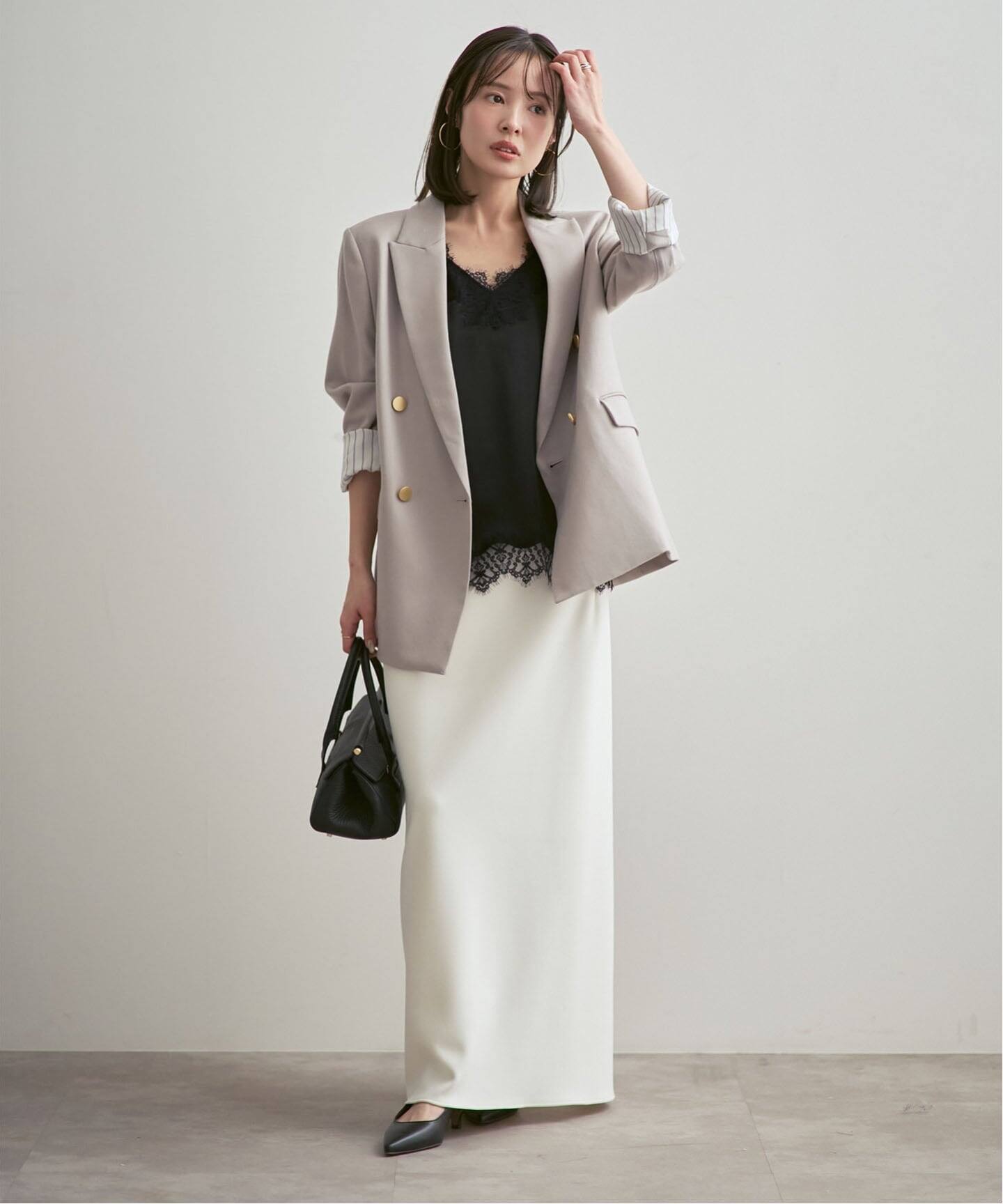 追加予約》リバーレーストリミングサテンキャミソール（キャミソール