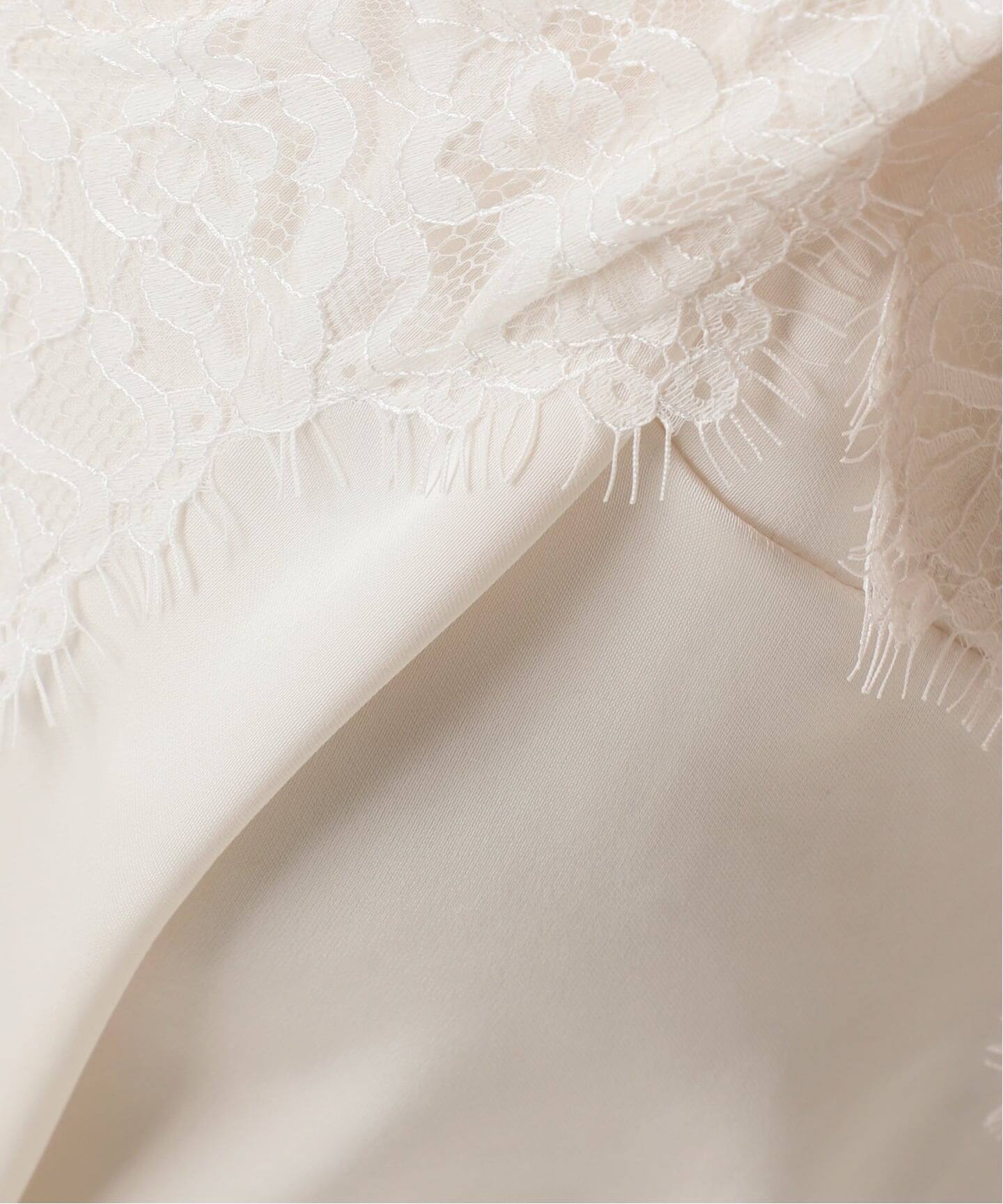 追加》リバーレーストリミングサテンキャミソール（キャミソール