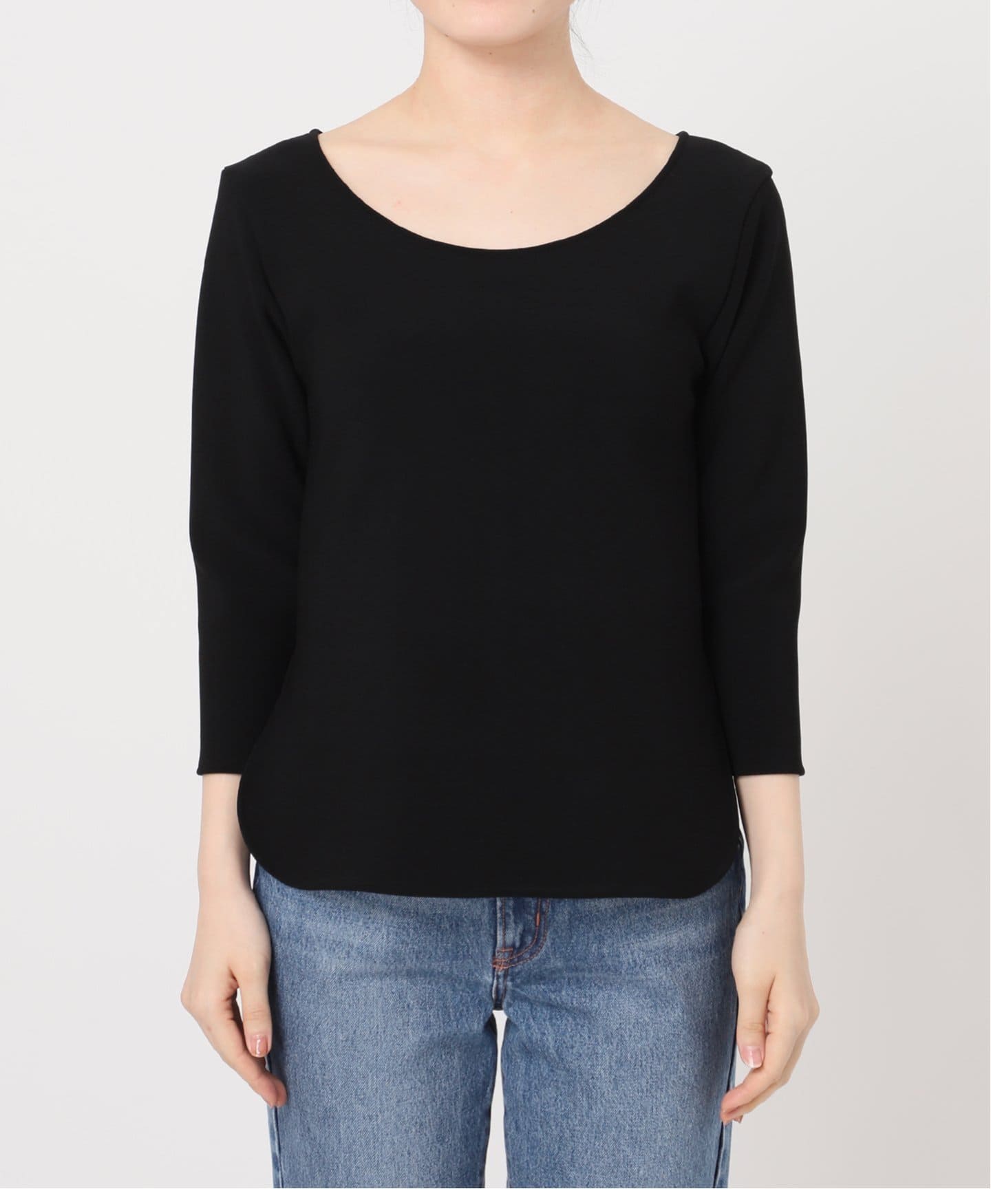 NOBLE ニットライクジョーゼット2wayブラウス 追加》ニットライクジョーゼット2wayブラウス（シャツ／ブラウス