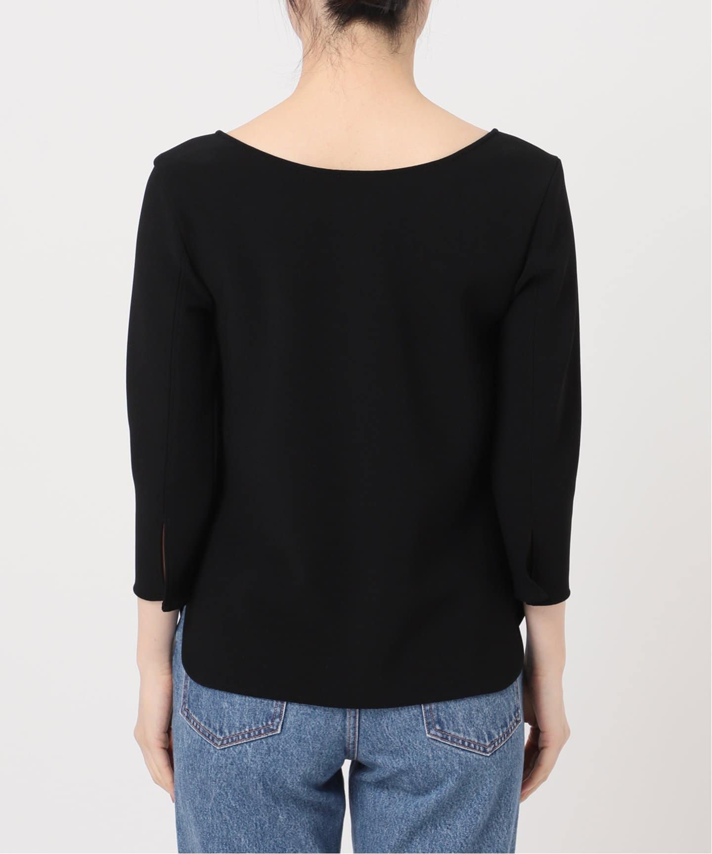 追加2》ニットライクジョーゼット2wayブラウス（シャツ