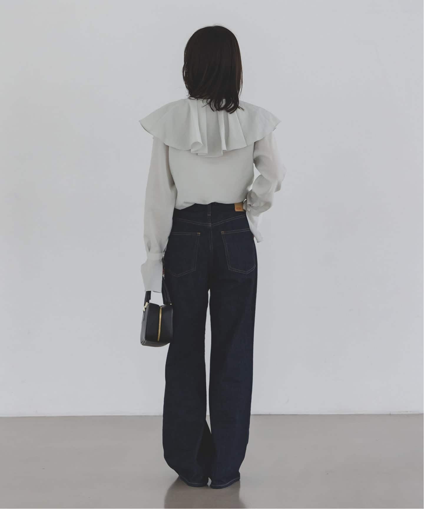 追加》ブライトシアーフリルブラウス（シャツ／ブラウス）｜NOBLE