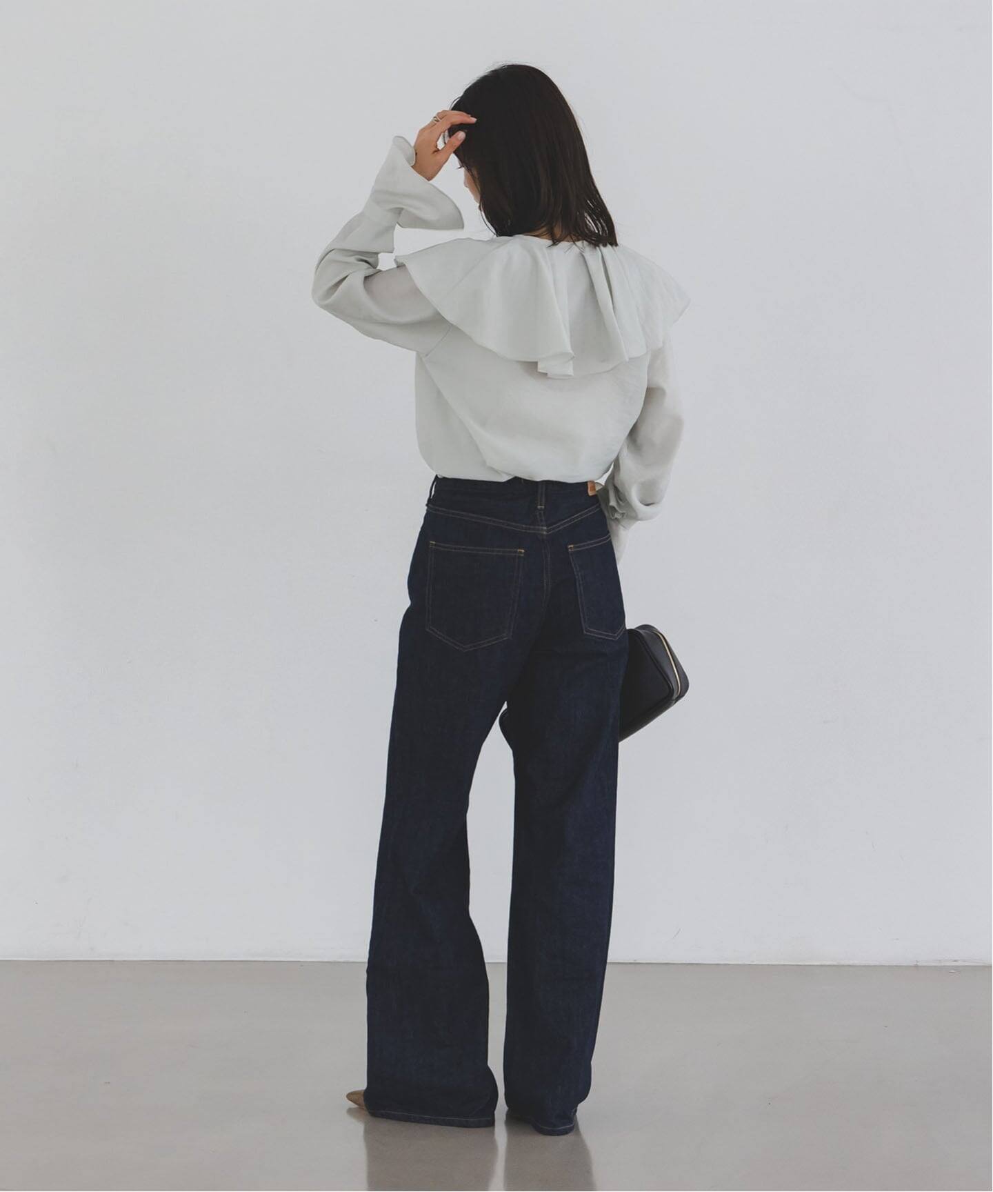 追加》ブライトシアーフリルブラウス（シャツ／ブラウス）｜NOBLE