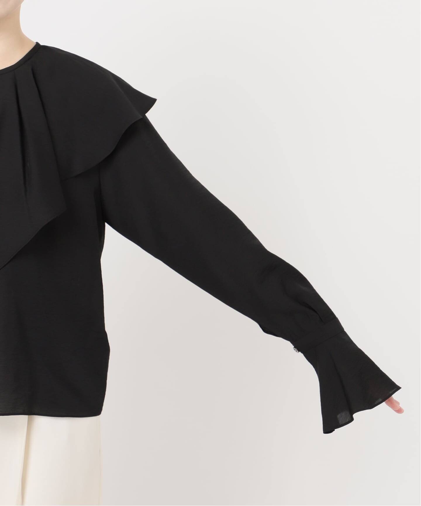 追加》ブライトシアーフリルブラウス（シャツ／ブラウス）｜NOBLE