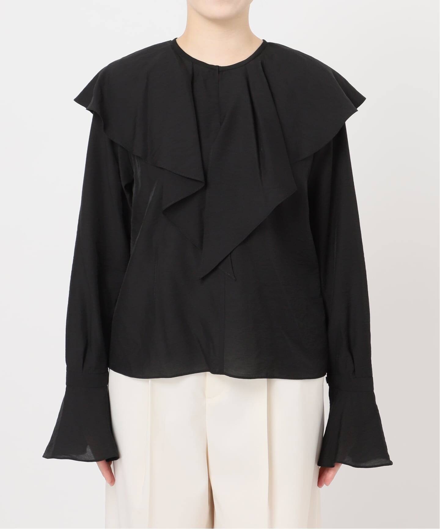 追加》ブライトシアーフリルブラウス（シャツ／ブラウス）｜NOBLE