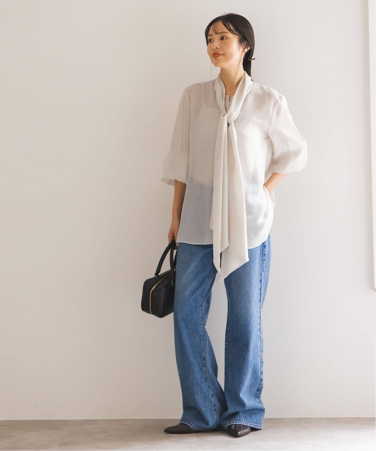 【新品タグ付き】シルキークロスボータイブラウス ブラウン シフォン リボン付き 楽天市場】【SALE／30%OFF】シルキークロス ボウタイブラウス Ballsey