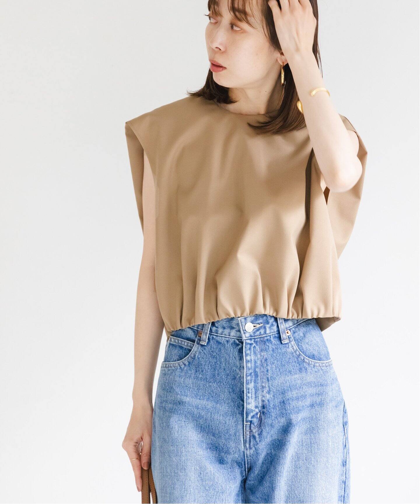 洗える】エステルツイルショートレングスブラウス（シャツ／ブラウス