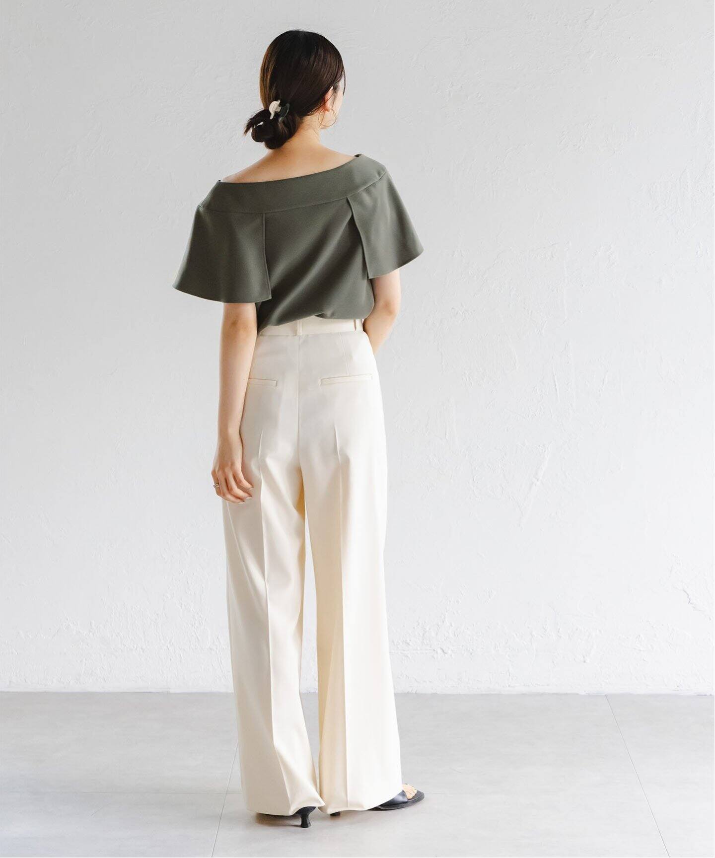 洗える】スクエアケープスリーブブラウス（シャツ／ブラウス