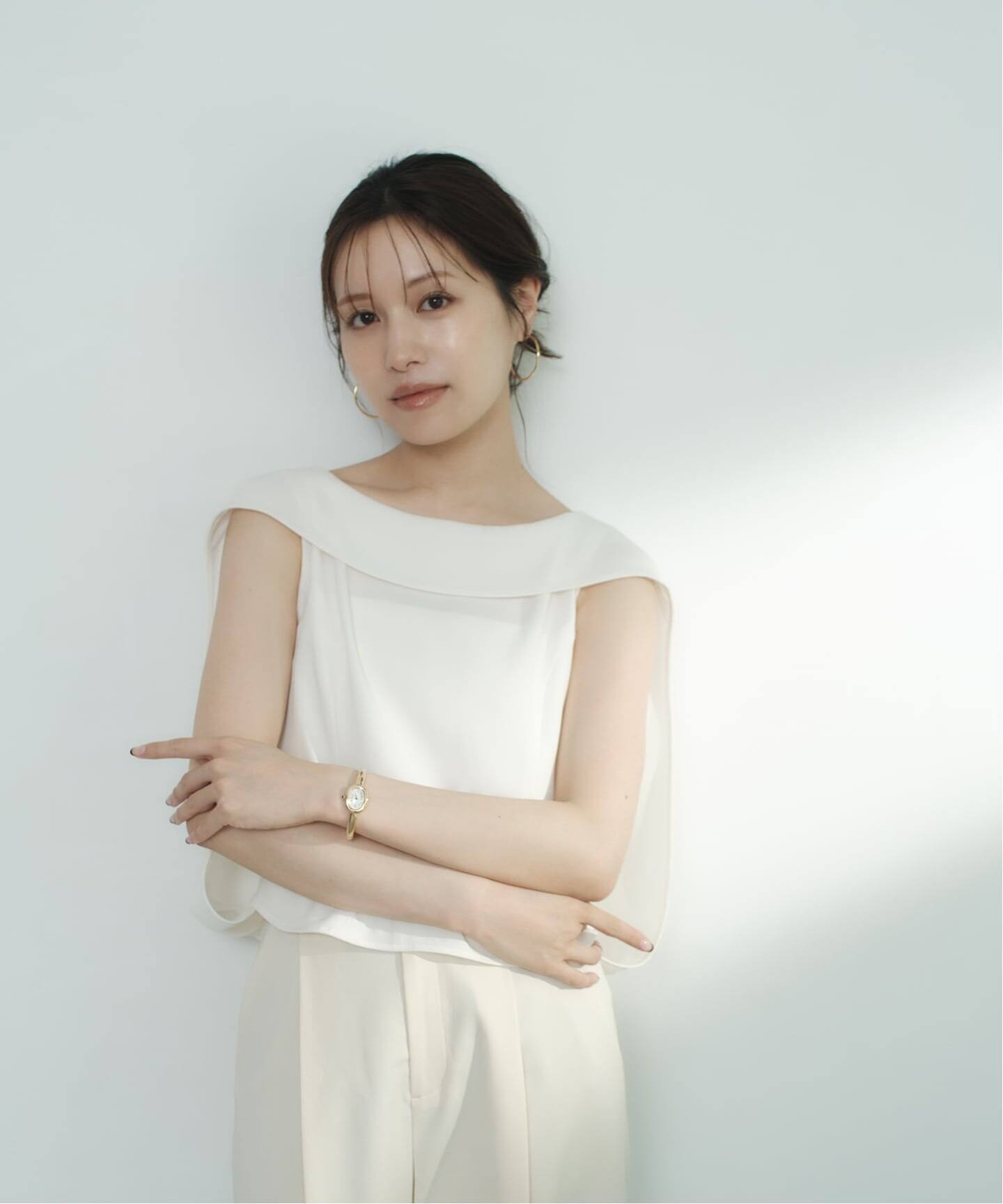 【NOBLE×L’AUBE BLANC】バルーンケープブラウス WEB限定追加》【洗える】バルーンケープブラウス(シャツ