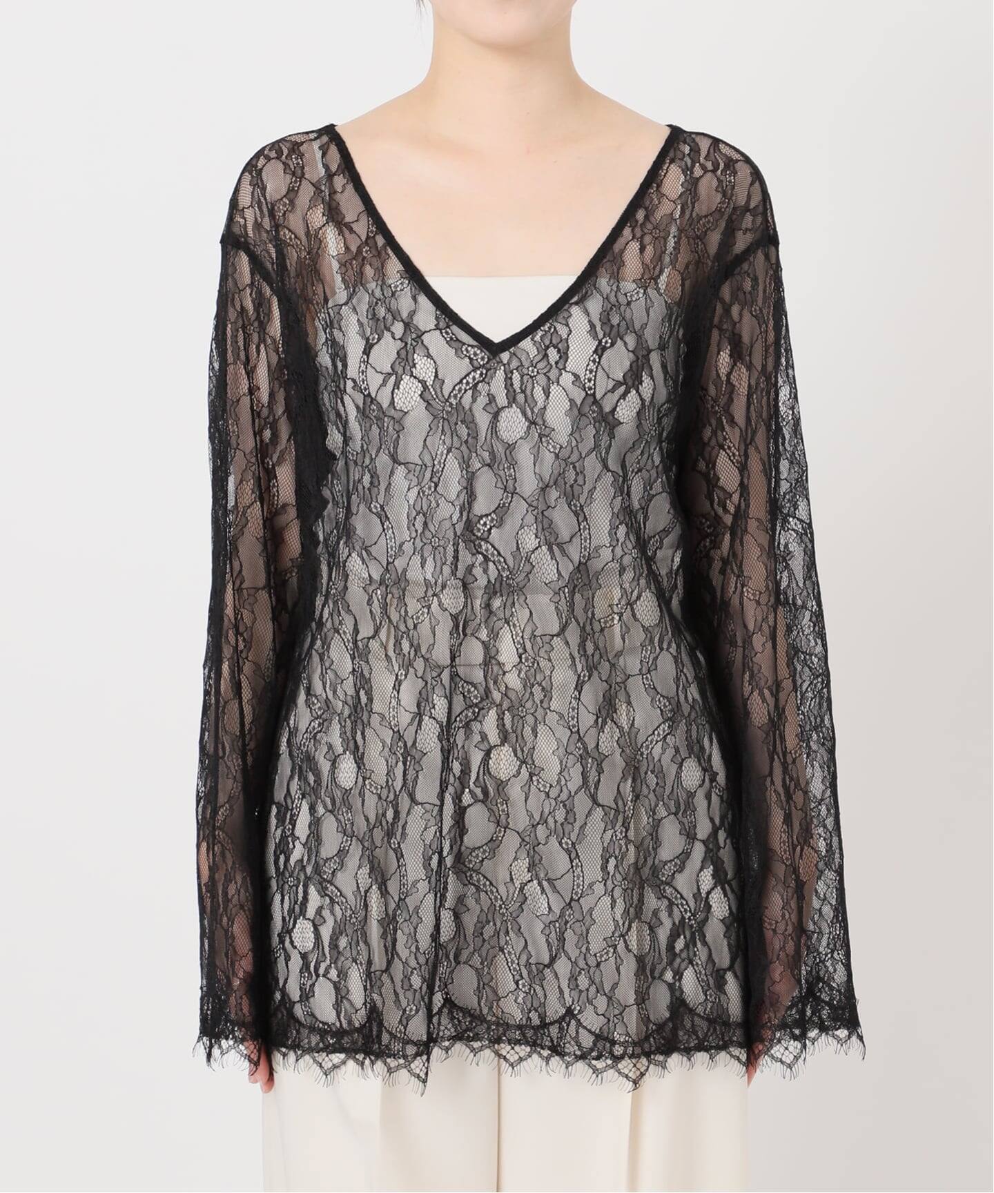 追加予約》サラサシアーレースブラウス（シャツ／ブラウス）｜NOBLE