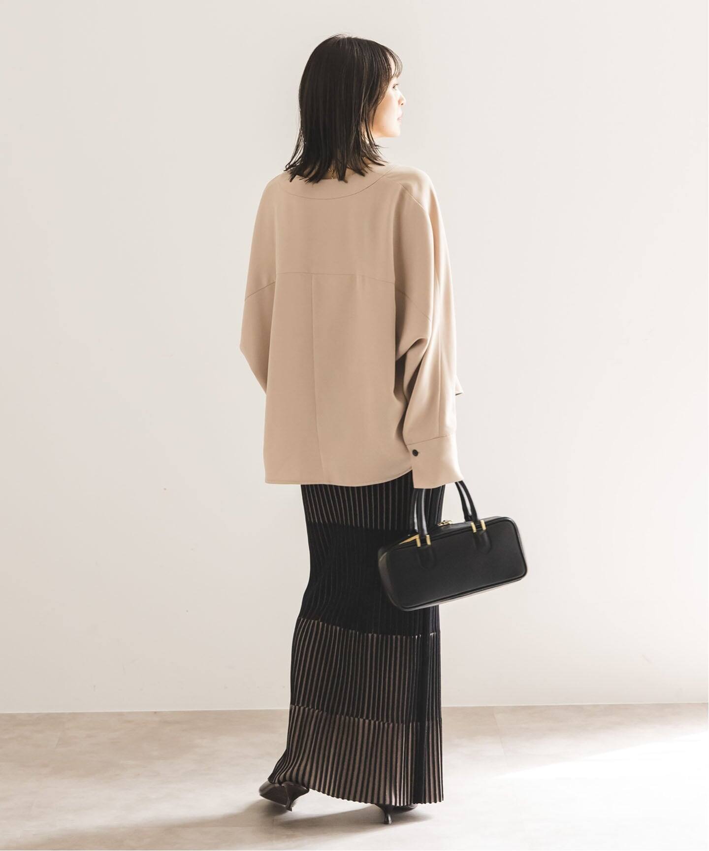 追加》エステルダブルクロスカーデブラウス3（シャツ／ブラウス