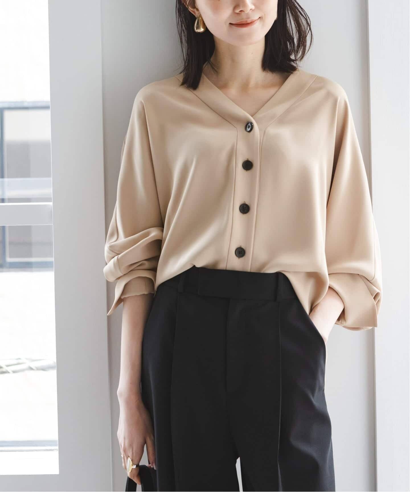 追加予約・WEB限定カラー》エステルダブルクロスカーデブラウス