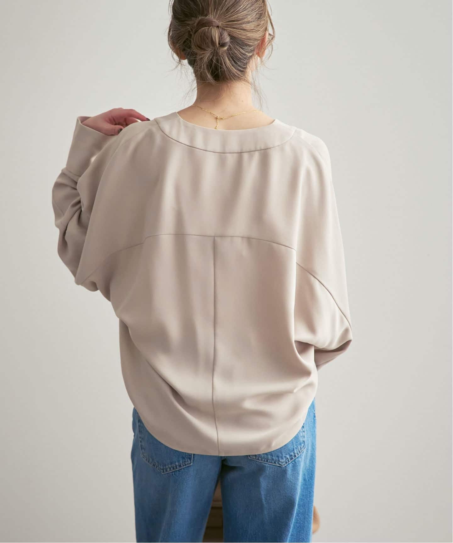 追加予約・WEB限定カラー》エステルダブルクロスカーデブラウス