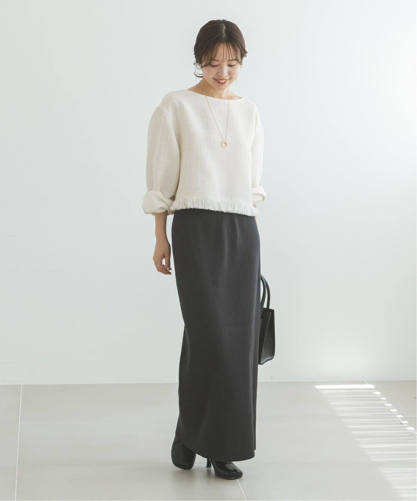 追加》ツイードショートトップス（シャツ／ブラウス）｜NOBLE