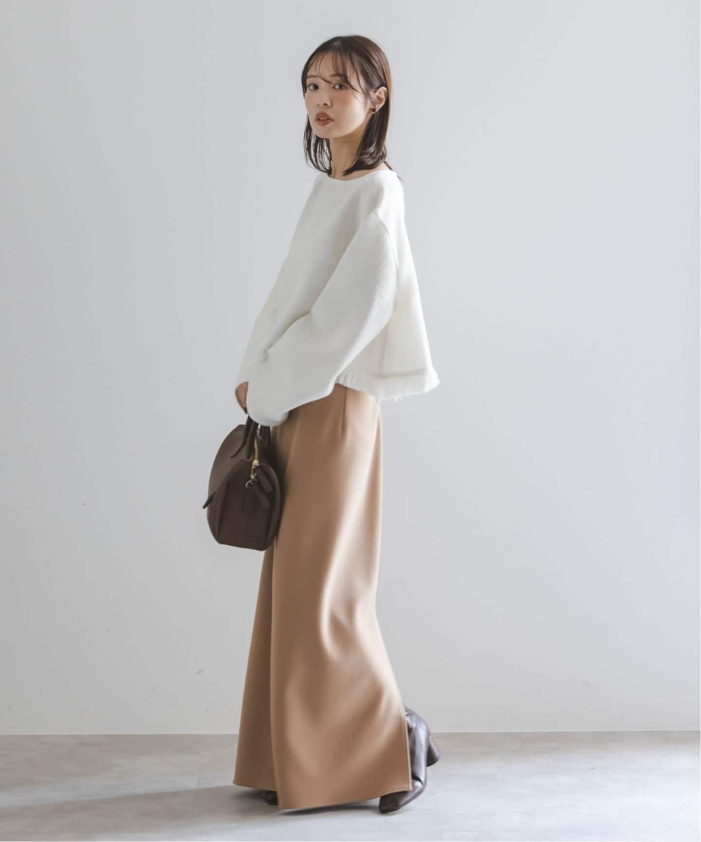 追加》ツイードショートトップス（シャツ／ブラウス）｜NOBLE