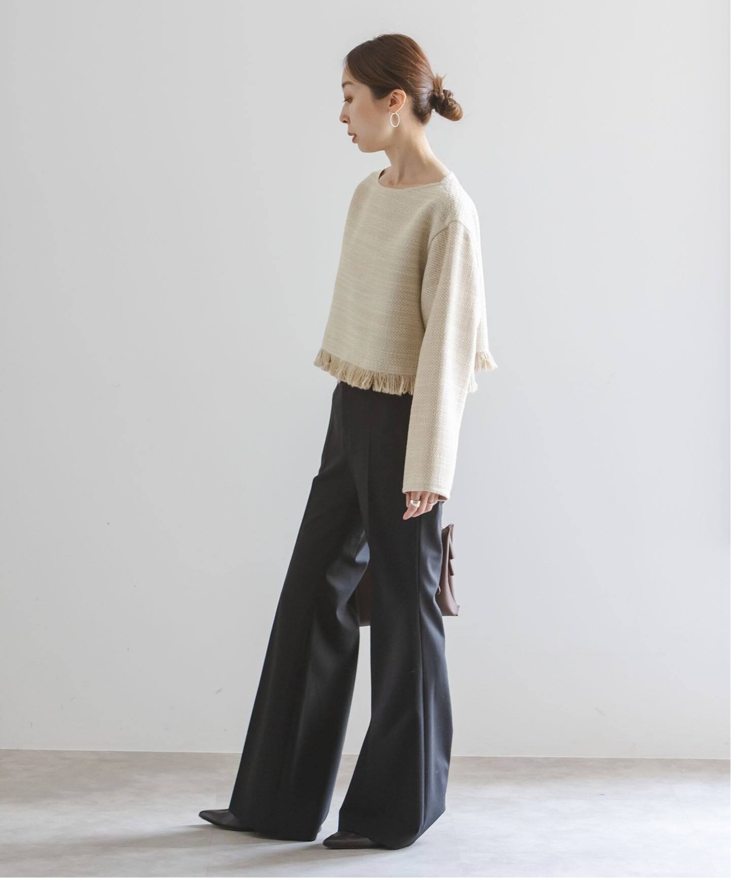 追加》ツイードショートトップス（シャツ／ブラウス）｜NOBLE