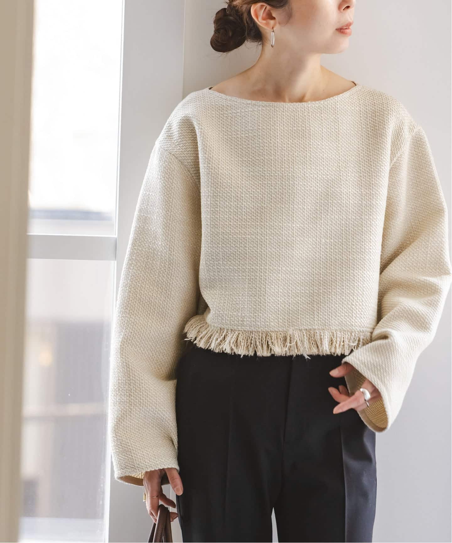 NOBLE✴︎美品✴︎ ツイードショートトップス 追加》ツイードショートトップス（シャツ／ブラウス）｜NOBLE