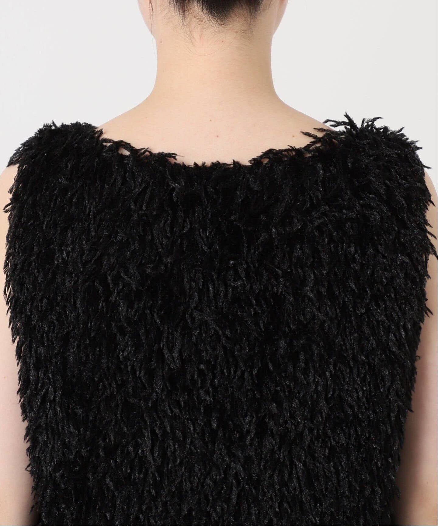 未使用品です！NOBLE 【洗える】フェザーヤーンタンクトッププルオーバー 追加》【洗える】フェザーヤーンタンクトッププルオーバー（シャツ