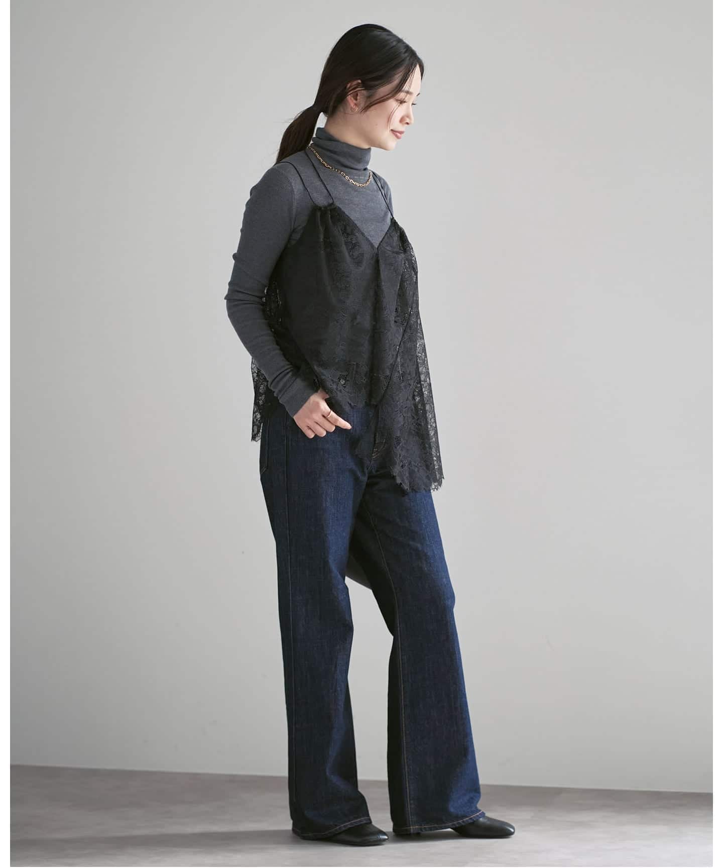 追加予約》ラッセルレースギャザーキャミ（キャミソール）｜NOBLE