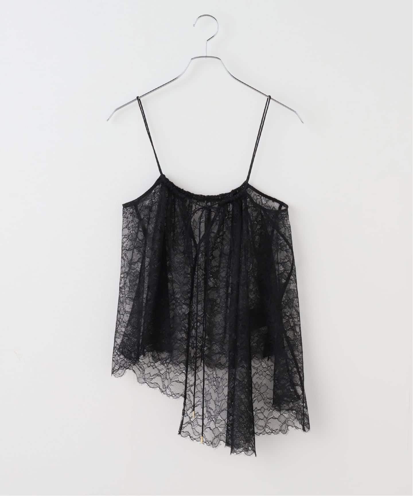 NOBLE ラッセルレースギャザーキャミ 未使用 追加》ラッセルレースギャザーキャミ（キャミソール）｜NOBLE