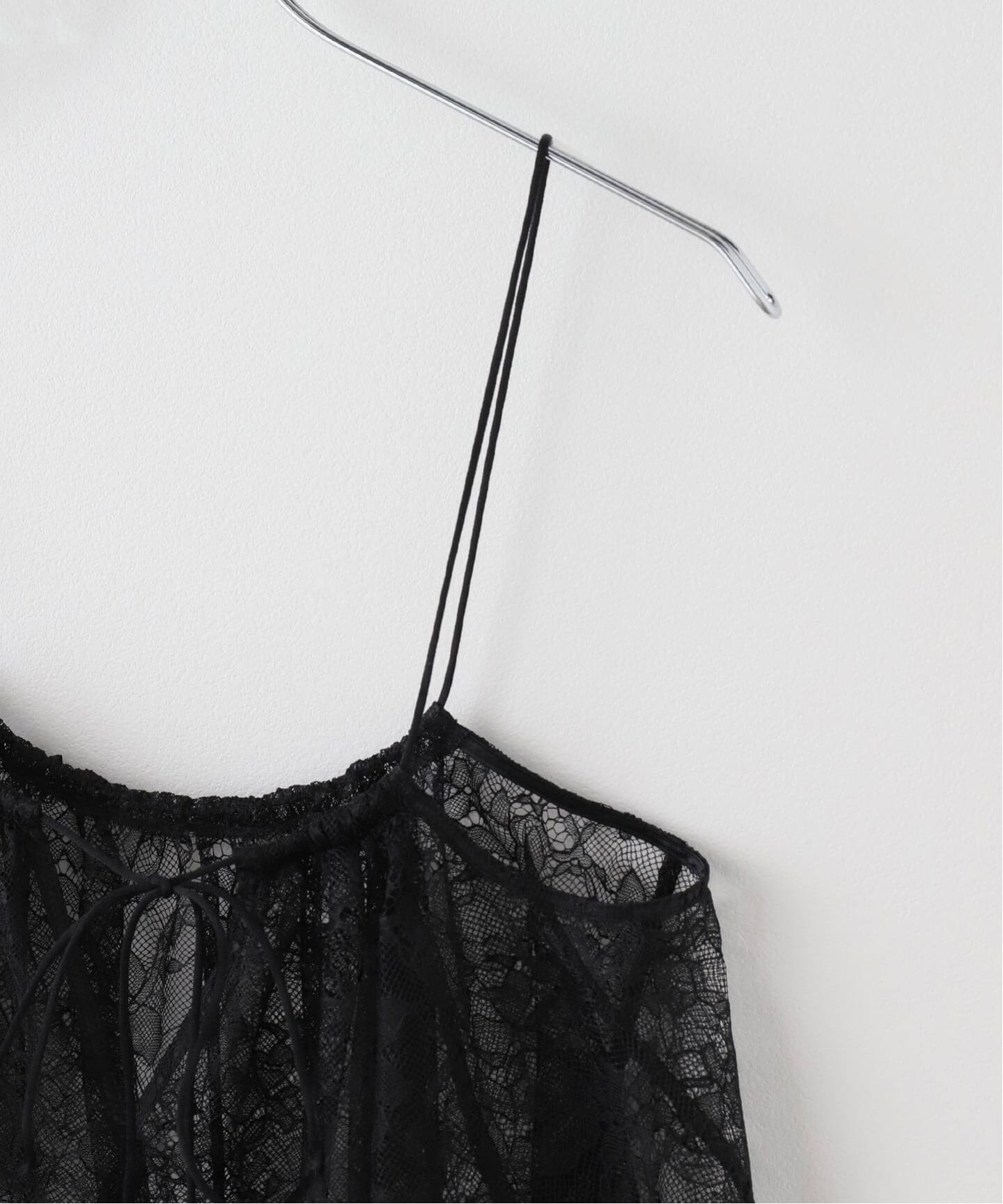 追加予約》ラッセルレースギャザーキャミ（キャミソール）｜NOBLE